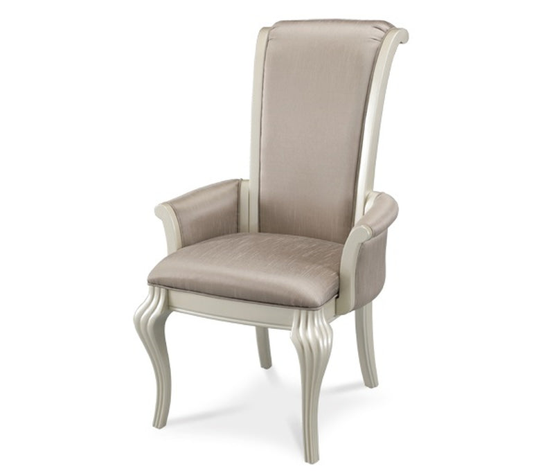 AICO Hollywood Swank Arm Chair in Pearl NT03004-08 (Set of 2) image