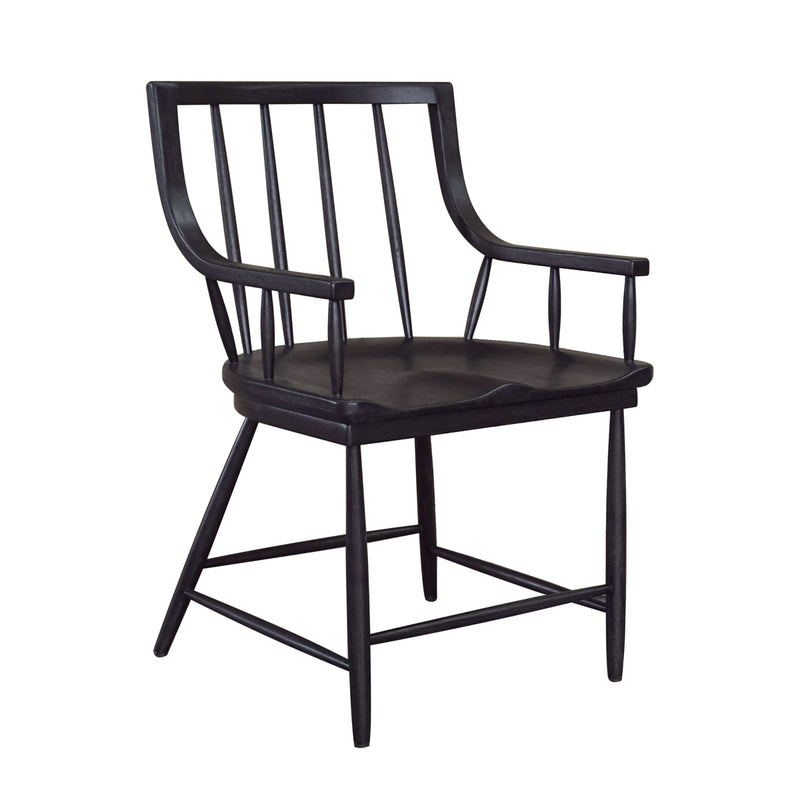 Pulaski The Art of Dining Windsor Arm Chair (Set of 2)��in Black P119200 image