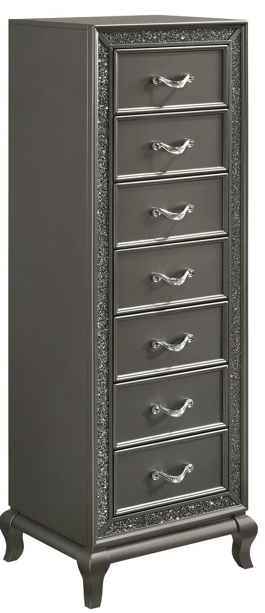 New Classic Furniture Park Imperial 9 Drawer Lingerie Chest in Pewter B0931P-074 image