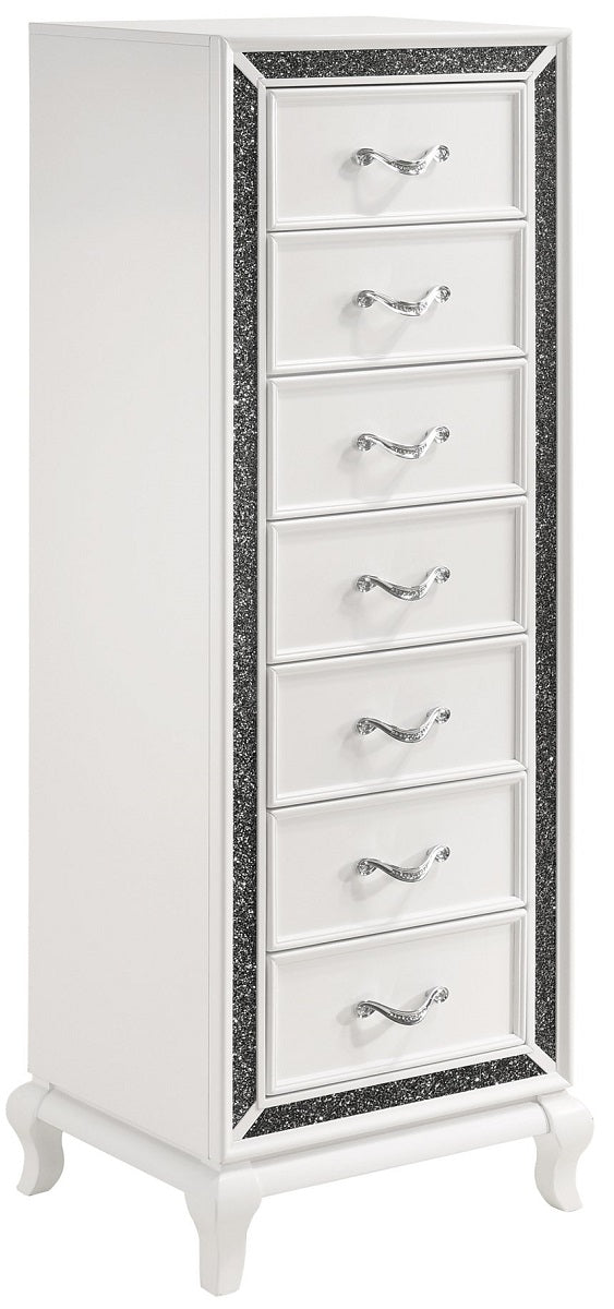 New Classic Furniture Park Imperial 9 Drawer Lingerie Chest in White B0931W-074 image