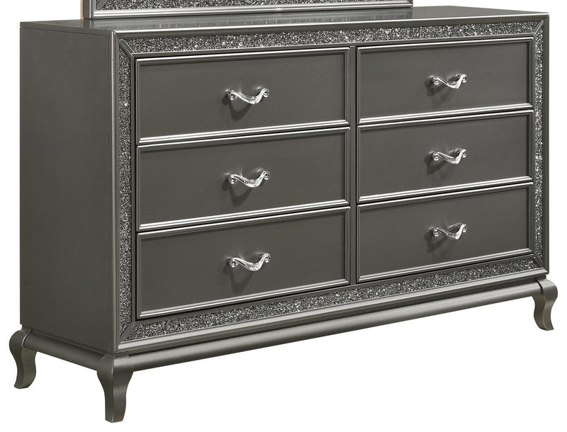 New Classic Furniture Park Imperial 6 Drawer Dresser in Pewter B0931P-050 image