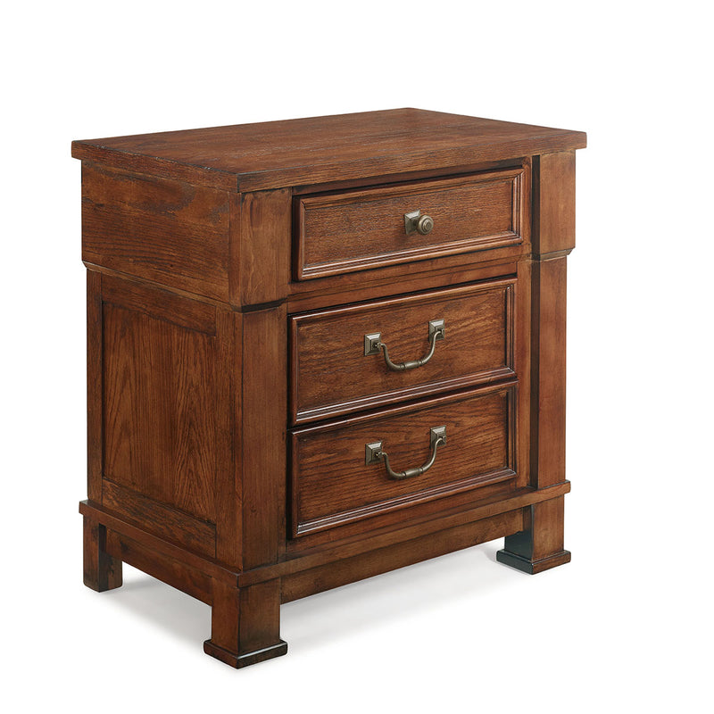 New Classic Furniture Providence 3 Drawer Nightstand in Dark Oak B642-040 image