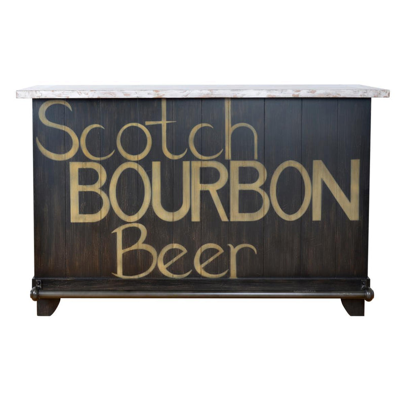 Pulaski Bourbon Country Locking Home Bar in Weathered Charcoal D259-410 image