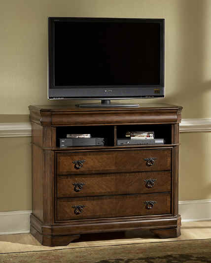 New Classic Sheridan Media Chest in Burnished Cherry Finish BH005-078 image