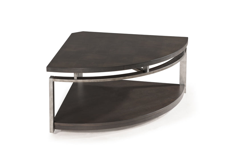 Magnussen Furniture Alton Pie-shaped Cocktail Table in Platinum Charcoal T2535-65 image