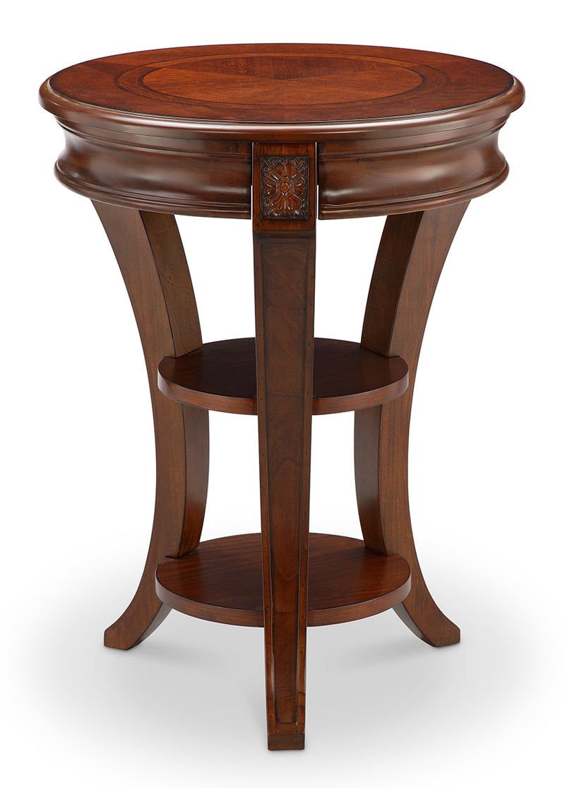 Magnussen Winslet Round Accent Table in Cherry T4115-35 image