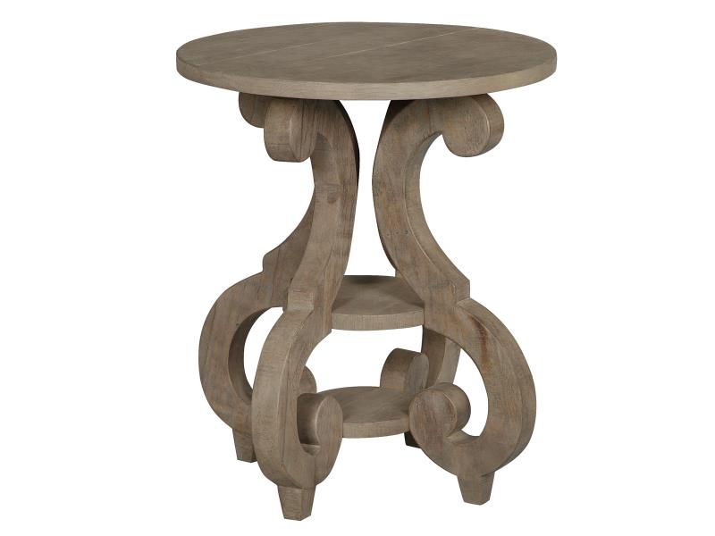 Magnussen Tinley Park Round Accent End Table in Dove Tail Grey T4646-35 image