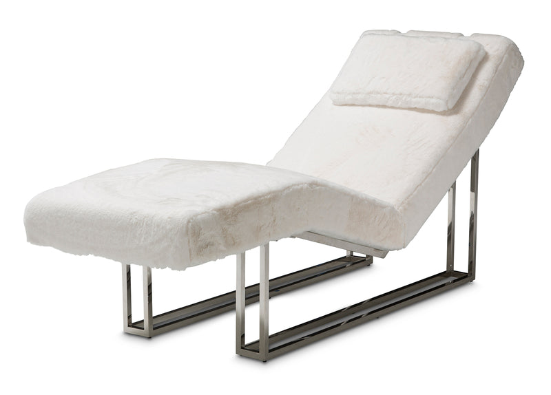 Aico Furniture Trance Upholstered Chaise in White TR-ASTRO41-MST-13 image