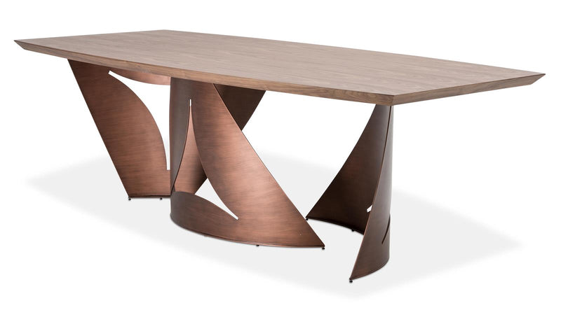 AICO Trance Parallel Rectangular Wood Dining Table TR-PRLEL002 image