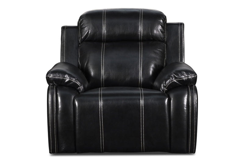 New Classic Fusion Swivel Glider Recliner with Power Foot Rest in Ebony U3969-14P1-EBY image