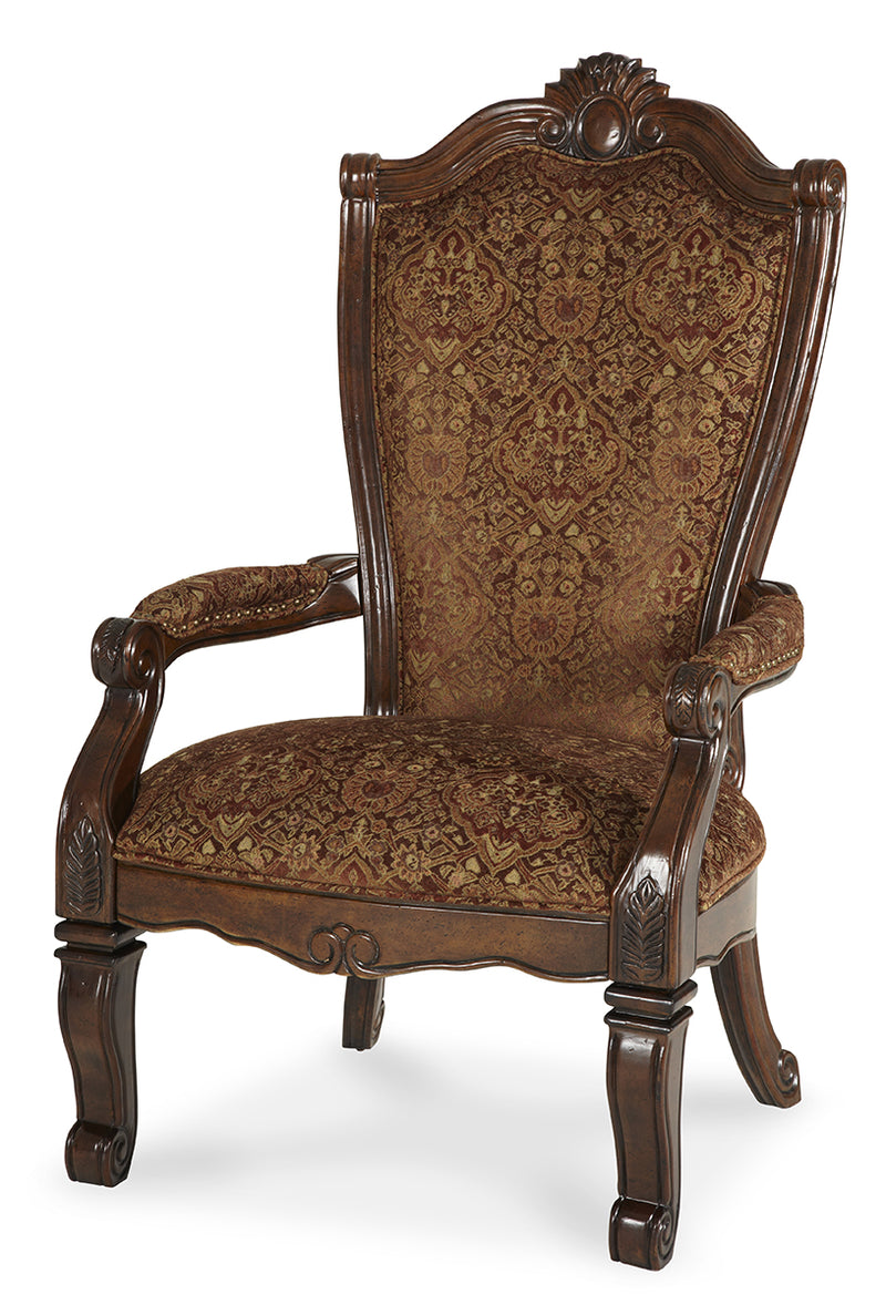 AICO Windsor Court Arm Chair in Vintage Fruitwood (Set of 2) 70004-54 image